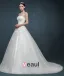 2015 Fashionable Lace Bra-type Romantic Bride Trailing Wedding Dress