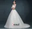 2015 Fashionable Lace Bra-type Romantic Bride Trailing Wedding Dress