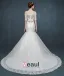 2015 Half Sleeve Word Shoulder Fishtail Lace Trailing Wedding Dress