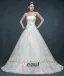 Luxe Douce A Long-tailing Grands Chantiers Beading Robe De Mariée De Mariée