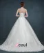 Luxe Douce A Long-tailing Grands Chantiers Beading Robe De Mariée De Mariée