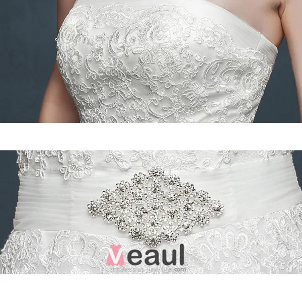 Luxe Douce A Long-tailing Grands Chantiers Beading Robe De Mariée De Mariée