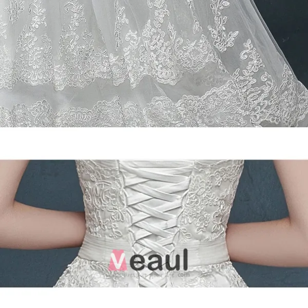 Luxe Douce A Long-tailing Grands Chantiers Beading Robe De Mariée De Mariée