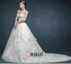 Suita Dla Splywu Romantyczny Vintage Suknia Ślubna