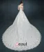 Inkrustowane Koncowe Diamenty Bridal Suknia Ślubna Romantyczny