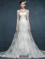 Robe De Mariée En Dentelle Romantique Blanche Bustier Robe De Mariage Avec Double Arrière