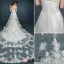 Robe De Mariée En Dentelle Romantique Blanche Bustier Robe De Mariage Avec Double Arrière
