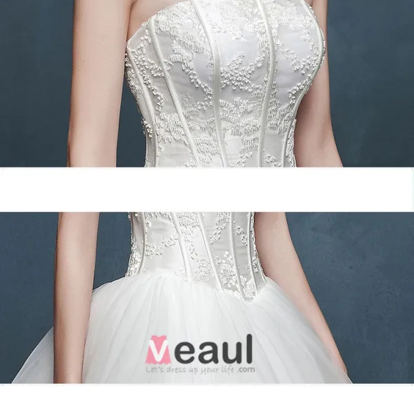 2015 White Fashion Type A Dress Slim Wedding Dress