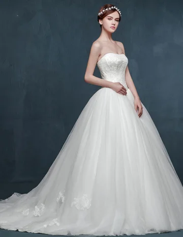 2015 Einfache Winter Braut Oder Schwangere Frauen Langnachlauf Puff Kleid Hochzeitskleid