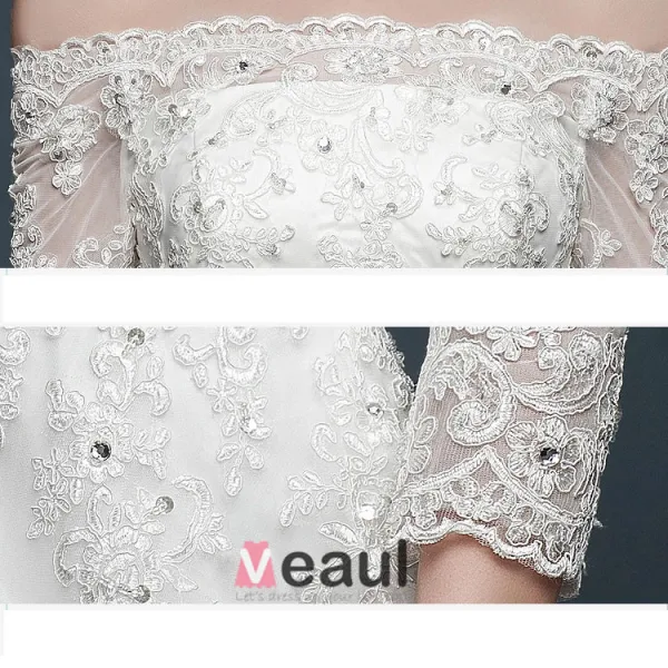 Zima Koronki Slim Bridal Suknia Ślubna Cienka Splywu