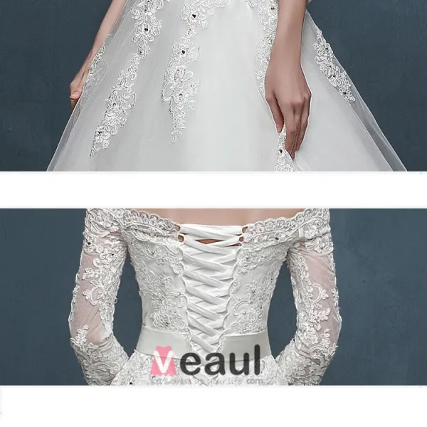 Zima Koronki Slim Bridal Suknia Ślubna Cienka Splywu