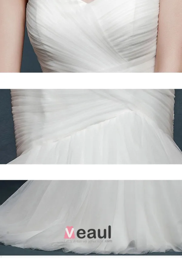 Winter Fashion Dame Simple Temperament Fishtail Nuptiale Robe De Mariée De Fuite