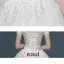 Mot Romantique Nuptiale Epaule Dentelle Robe De Mariage Nuptiale Petite Fuite