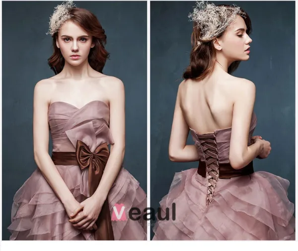 2015 Winter Bridal Tall Waist Thicker Type Trailing Wedding Dress