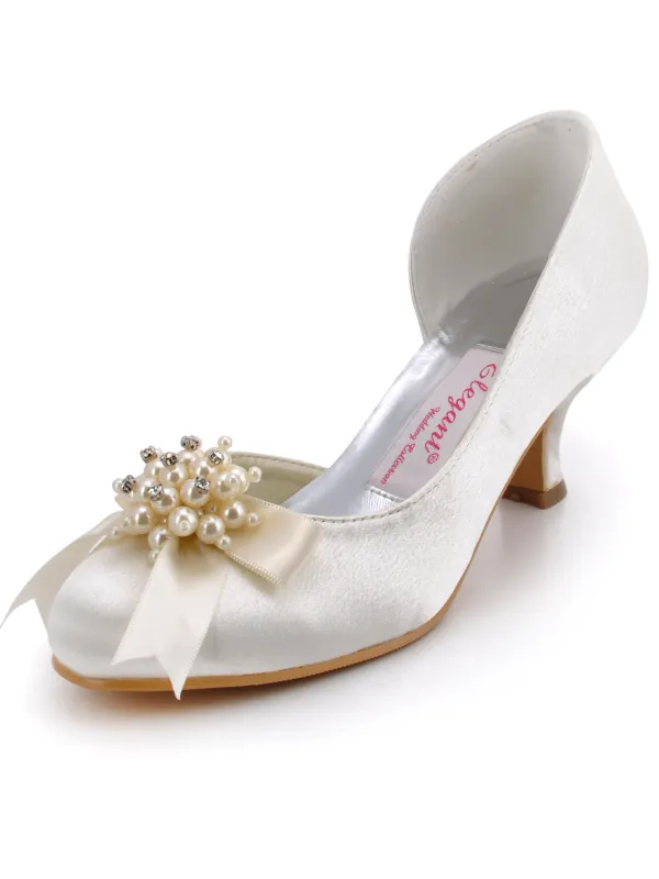 Handmade Custom Pearl Satin Burgundy Flowers In The Atmosphere With The Wedding Shoes Party Shoes