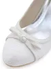 High-heeled Satin Bow Sweet Lace Bridal Party Shoes Wedding Shoes