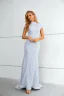 Sparkly White Sequins Evening Dresses 2023 Trumpet / Mermaid High Neck Short Sleeve Floor-Length / Long Evening Party Formal Dresses