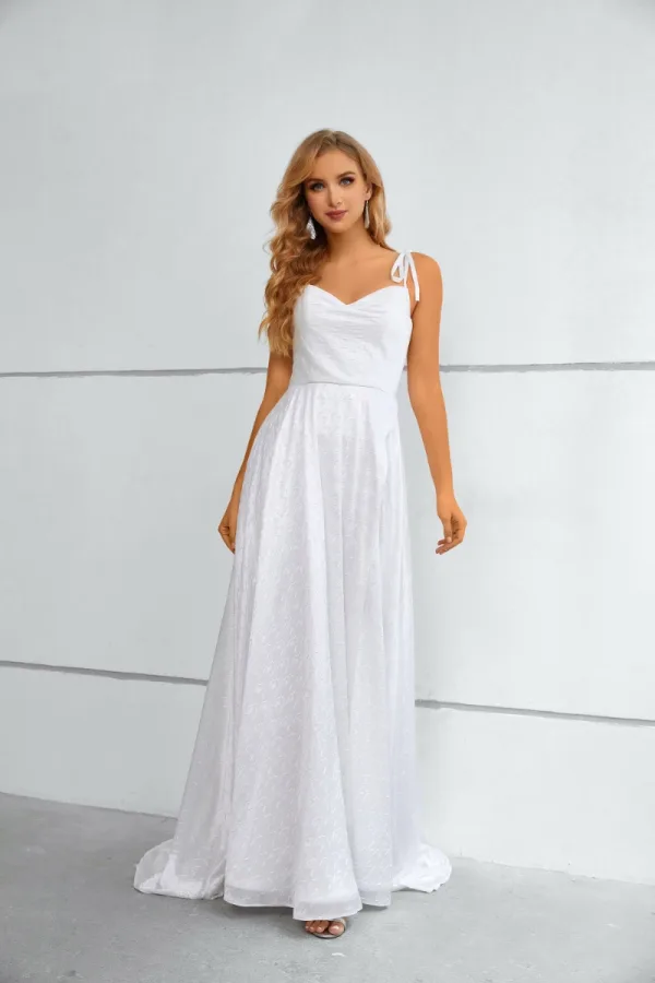 Glamorous White Prom Dresses Evening Dresses 2023 A-Line Princess Spaghetti Straps Long Glamorous White Prom Dresses Evening Dresses 2023 A-Line Princess Spaghetti Straps Long