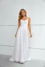 Glamorous White Prom Dresses Evening Dresses 2023 A-Line / Princess Spaghetti Straps Sleeveless Backless Floor-Length / Long Formal Dresses