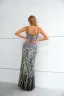 Fantaisie Multi-Couleurs Paillettes Noire Robe De Soirée 2023 Trompette / Sirène Bretelles Spaghetti Sans Manches Dos Nu Longue Soirée Robe De Ceremonie