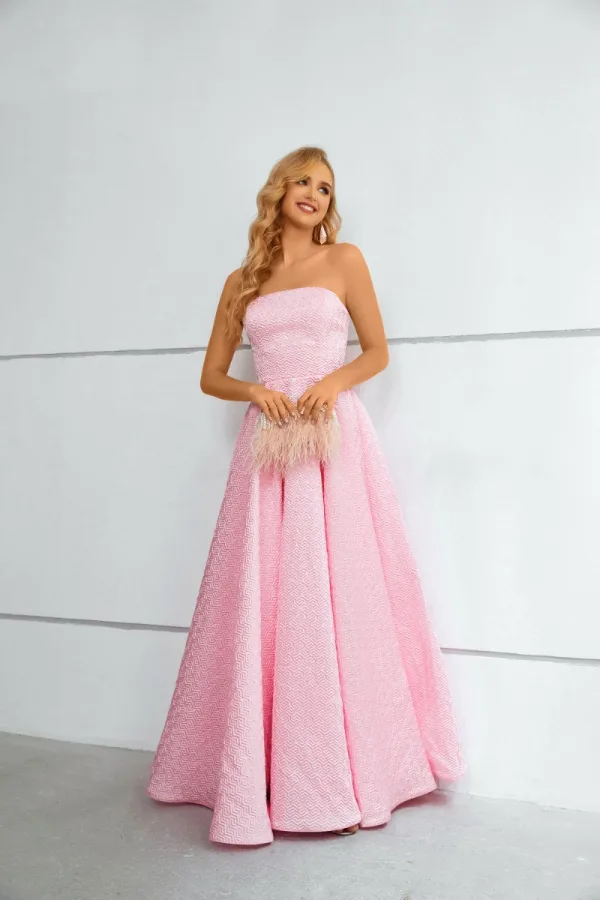 Charming Prom Dresses Evening Dresses 2023 A-Line / Princess Strapless Sleeveless Backless Floor-Length / Long Formal Dresses