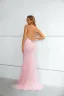Sexy Rougissant Rose Perlage Paillettes Robe De Soirée 2023 Trompette / Sirène Titulaire Sans Manches Dos Nu Longue Soirée Robe De Ceremonie