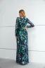 Sparkly Green Sequins Evening Dresses 2023 Trumpet / Mermaid V-Neck Long Sleeve Floor-Length / Long Evening Party Formal Dresses