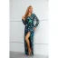 Sparkly Green Sequins Evening Dresses 2023 Trumpet / Mermaid V-Neck Long Sleeve Floor-Length / Long Evening Party Formal Dresses
