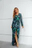 Sparkly Green Sequins Evening Dresses 2023 Trumpet / Mermaid V-Neck Long Sleeve Floor-Length / Long Evening Party Formal Dresses