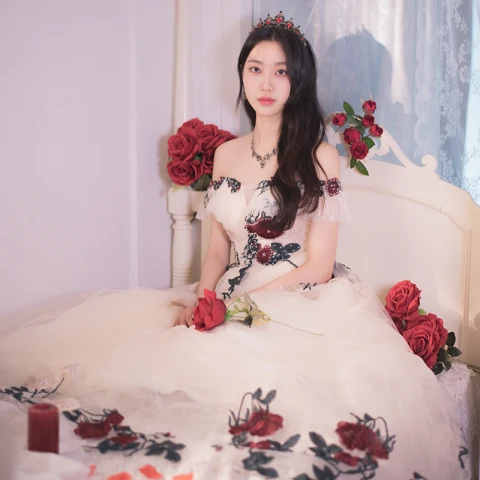 Hermoso Champán Rebordear Con Encaje Flor Vestidos de gala 2022 A-Line / Princess Fuera Del Hombro Manga Corta Sin Espalda Largos Vestidos Formales