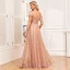 Chic / Belle Doré Paillettes Robe De Soirée 2024 Princesse Bretelles Spaghetti Sans Manches Dos Nu Longue Promo Robe De Ceremonie