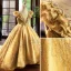 High-end Gold Beading Pearl Rhinestone Sequins Birthday Flower Girl Dresses 2023 Ball Gown Scoop Neck Sleeveless Court Train Flower Girl Dresses