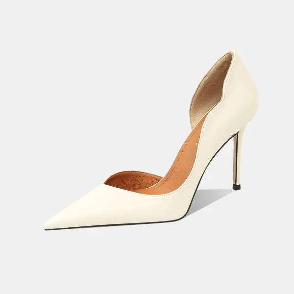 Elegant Sky Blue Evening Party Leather Womens Shoes 2026 9 cm Stiletto Heels Pointed Toe High Heels