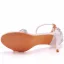 Sexy Sommer Multifarben Strass Brautschuhe 2022 7 cm Stilettos Knöchelriemen Peeptoes Hochzeit Sandaletten Hochhackige