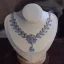 Charming White Rhinestone Zircon Wedding Earrings Necklace Bridal Hair Accessories 2025