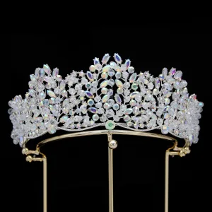 Barokk Multi Farger Rhinestone Perle Har Tilbehor 2024 Legering Bryllup Tilbehør