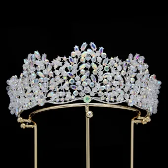 Barokk Multi Farger Rhinestone Perle Har Tilbehor 2024 Legering Bryllup Tilbehør