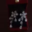 Charmant Witte Rhinestone Zirkonium Huwelijk Oorbellen Nek Ketting Accessoires 2025