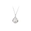 Eleganta Silver Rhinestone Pärla Saterling Silver Bal Örhängen Halsband Tillbehör 2023