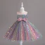 Bling Bling Blushing Pink Star Sequins Birthday Short Flower Girl Dresses 2024 Ball Gown Scoop Neck Sleeveless Bow Sash