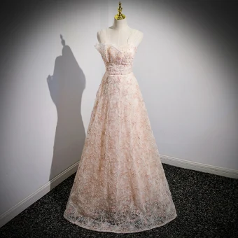 Chic Beautiful Champagne Beading Sequins Prom Dresses 2023 A Line Princess Square Neckline Sleeveless Backless Floor Length Long Prom Formal Dresses