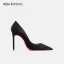 Fashion Black Suede Evening Party Pumps 2023 12 cm Stiletto Heels Pointed Toe Pumps High Heels