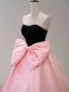 Onírico Rosa Bowknot Vestidos de gala 2026 Ball Gown Sweetheart Sin Mangas Sin Espalda