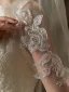Elegant White Sequins Lace Flower 1 m Wedding Veils 2026 Tulle