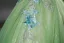 Zauberhaft Salbeigrün Perlenstickerei Spitze Blumen Ballkleider 2026 Ballkleid Bandeau Ärmellos Rückenfreies