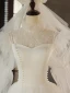Elegant Ivory Pearl Wedding Dresses 2023 A-Line / Princess High Neck 3/4 Sleeve Backless Floor-Length / Long Wedding