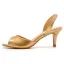 Modest / Simple Gold Casual Summer Womens Sandals 2023 6 cm Stiletto Heels Open / Peep Toe Sandals High Heels
