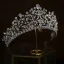 Mode Argenté Faux Diamant Mariage Zircon Accessoire Cheveux Mariage 2022 Alliage Tiare