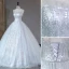 Scintillantes Gris Paillettes Robe De Soirée 2023 Robe Boule Faux Diamant Bretelles Spaghetti Sans Manches Dos Nu Longue Soirée Robe De Ceremonie