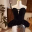 Sparkly Black Sequins Evening Dresses 2023 Trumpet / Mermaid Strapless Sleeveless Backless Floor-Length / Long Evening Party Formal Dresses